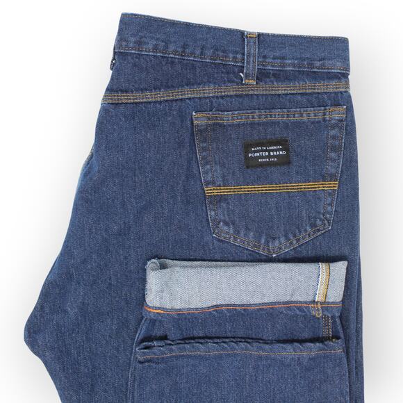 44x34 (actual 43x31) POINTER BRAND Jeans MadeInUSA Vintage